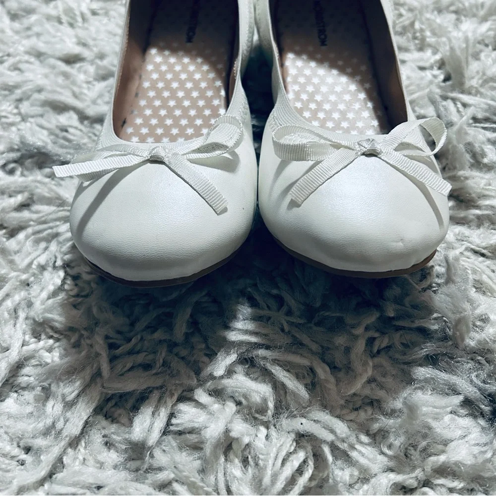 Nordstrom White Ballet Flats